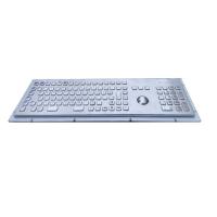 Buy cheap 20mA PS2 Panel Mount Keyboard FCC Brushed Stainless Steel With Number Keys product
