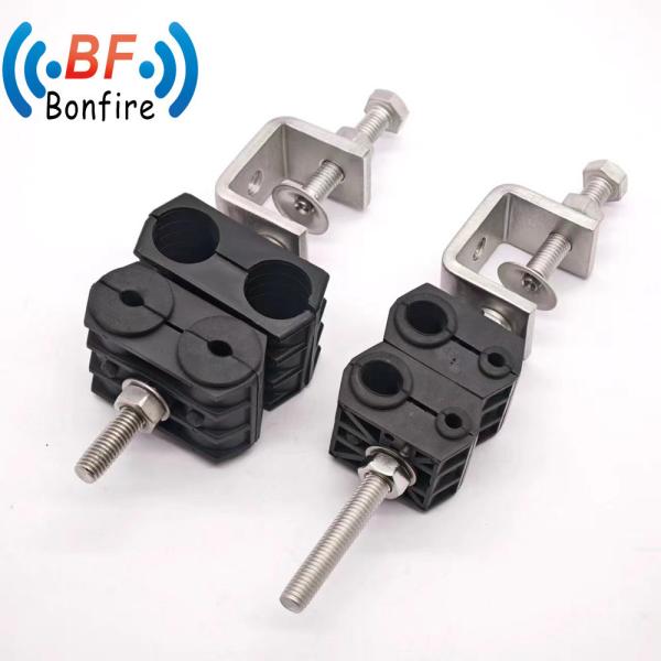 Buy cheap Single Hole Single Cable Clamp for Telecom Tower Rru Power Cable 0.410kg Gross Weight from wholesalers