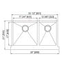 Buy cheap 33'' Apron Stainless Steel Kitchen Sink Front Farmhouse Single Bowl from wholesalers