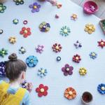 Baby Wooden Constructor Set Nordic Wooden Rainbow Blocks Loose Parts Montessori