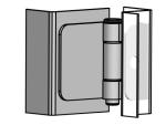 Natural Light Type Zinc Alloy Hinges Zinc Plated For Cabinet Door