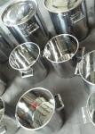 316L Stainless Steel Milking Machine Bucket Drum 5L Capacity Mirror Polish