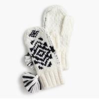 Buy cheap Jacquard Knitted Mitten Gloves , Outdoor Activities Cold Weather Mittens For product