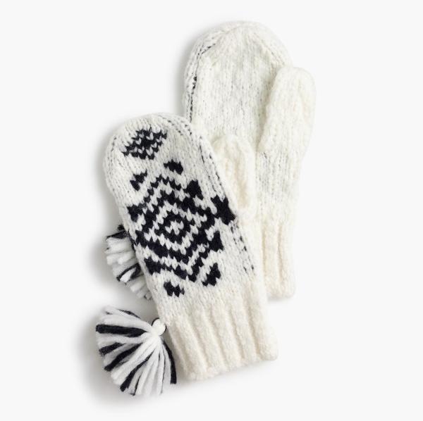 Buy cheap Jacquard Knitted Mitten Gloves , Outdoor Activities Cold Weather Mittens For Women from wholesalers