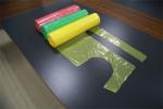 Embossed Single Folded Disposable Plastic Aprons For Adults With Tie