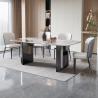 Buy cheap Light Luxury Restaurant Square Marble Dining Tables Width 0.9m/1m from wholesalers