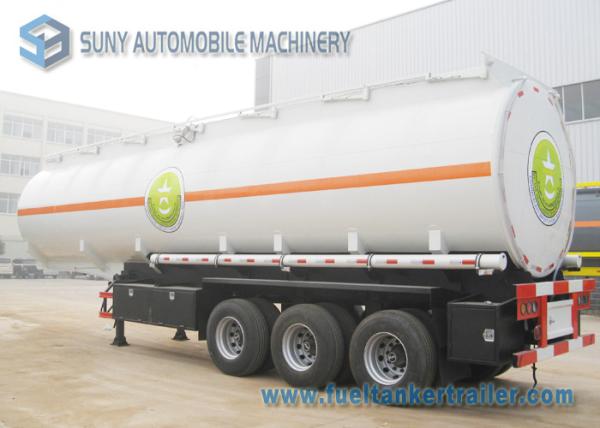 Buy cheap Colored Cargo Tractor Oil Tank Trailer 3 Axle With Gravity Discharge from wholesalers