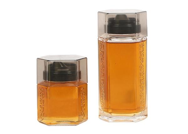 Buy cheap Thickened Glass Honey Jars Sealed Can Carved Honey Bottling Lead Free from wholesalers