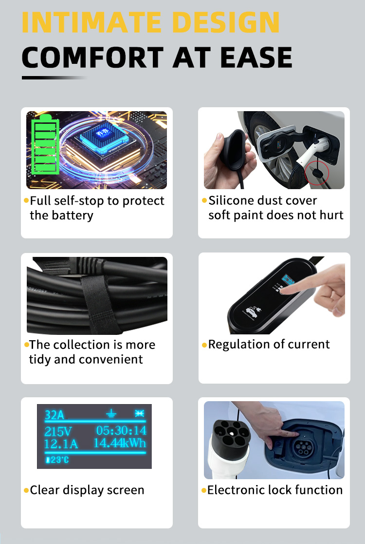 32A AC Rated Current BYD Song Yuan Plus EV Portable Charging Station 7kw 220v AC Output Current AC Charging