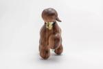 OEM ODM Wooden Dog Sculpture Puppet For Furnishing Articles