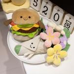 Comfort Companionship Hamburger Plush Toy Soft Cute 15x28cm Food Series Stuffed