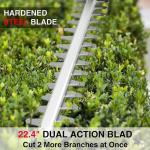 18IN-20IN Steel Blade Electric Hedge Trimmer 21V Cordless Battery Powered Hedge
