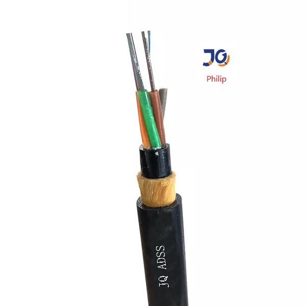 No Metal Single / Double Jacket Multi Cores ADSS Fiber Optic Cable With Aramid