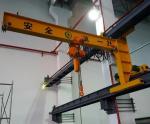 Wall Mounted Swing Cantilever Boom Jib Crane Electric Rotation 180 Degrees
