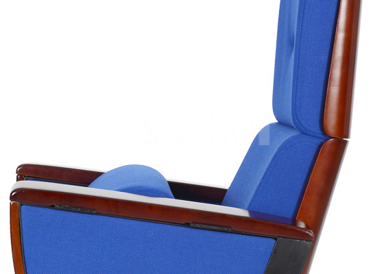 Wooden Back Home Cinema Seating , Theatre Seating Chairs Cold Rolled Steel Feet