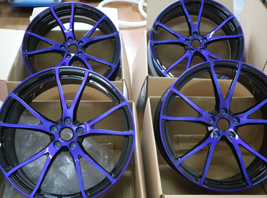 17-22 inch pepsi color 1 piece forged alloy car wheel rim for customized
