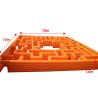 Buy cheap Orange 100SQM Outdoor Park Playground Inflatable Maze For Rental Sale from wholesalers
