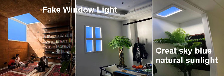 UL Coelux Artificial Skylight Fake Window Light 600x600 15cm Circadian Lighting