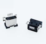 Waterproof 4 Pin Female SMT Micro USB Socket Connector