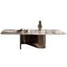 Buy cheap Modern Stainless Steel Marble Square Living Room Coffee Table from wholesalers
