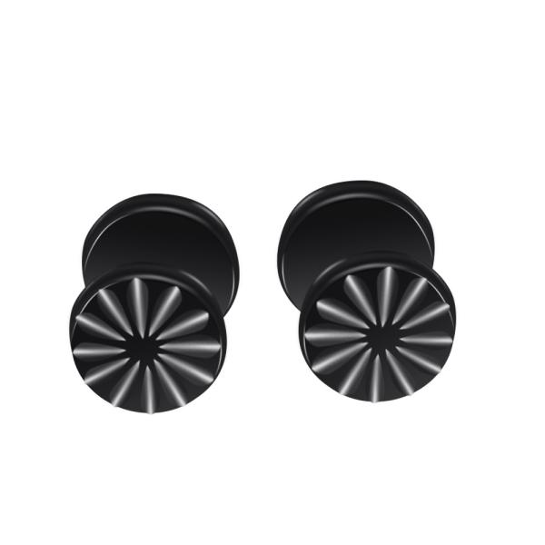 Buy cheap Newest fashion jewelry cool women earrings round black stud earrings from wholesalers
