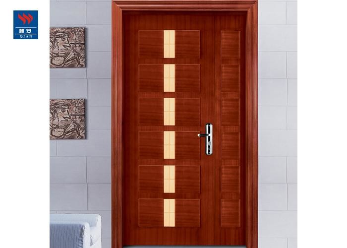 Hotel Entry Soundproof 60 Minutes UL Listed PVC Double Door Fire Rated Wood Doors