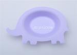 Elephant Shape Silicone Baby Products , FDA Approved Silicone Toddler Plates