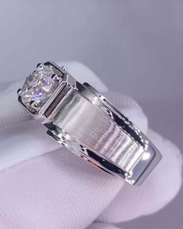 Men's Diamond Ring White Diamond Ring Engagement Wedding Rings Lab Grown Diamond Rings