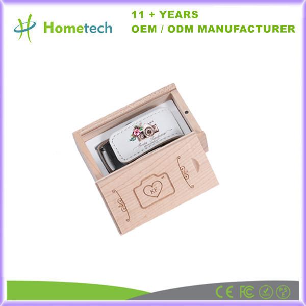 Buy cheap Custom Photography Wedding Gift Leather USB Flash Disk 8GB 16GB 32GB 128GB Pendrive from wholesalers