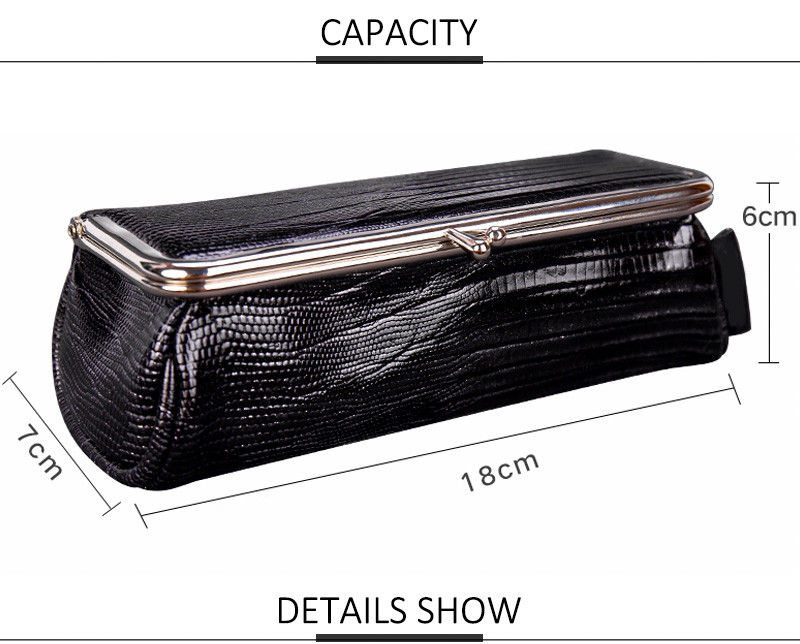Fashion Design Waterproof PU Leather Lipstick Cosmetic Bag with Mirror