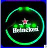 Buy cheap New customed logo promotional acrylic round party club club led flash coaster cushion from wholesalers