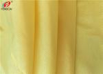 100 % Polyester Dazzle Fabric Sportswear Jersey Tricot Knit Fabric In Yellow