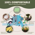 Compostable Table Cloths For Rectangle Tables 73''X104'' Tablecloth For Outdoor,