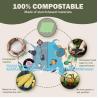 Buy cheap Compostable Table Cloths For Rectangle Tables 73''X104'' Tablecloth For Outdoor, Party, Picnic, Wedding Green from wholesalers