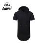 Buy cheap Over Size Knitted Hip Hop Mens Gym Short Sleeve Streetwear Clothing Blank Long Pullover Men Hoodies & Sweatshirt from wholesalers