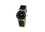 Black Customized Quartz Stainless Steel Watch High End Printed Number Mark