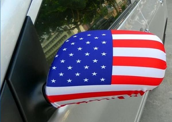 Buy cheap National Flag Rear Mirror Cover / Durable Colorful Auto Side Mirror Covers from wholesalers