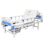 Anti slip multifunctional manual home care nursing bed with toilet bedpan