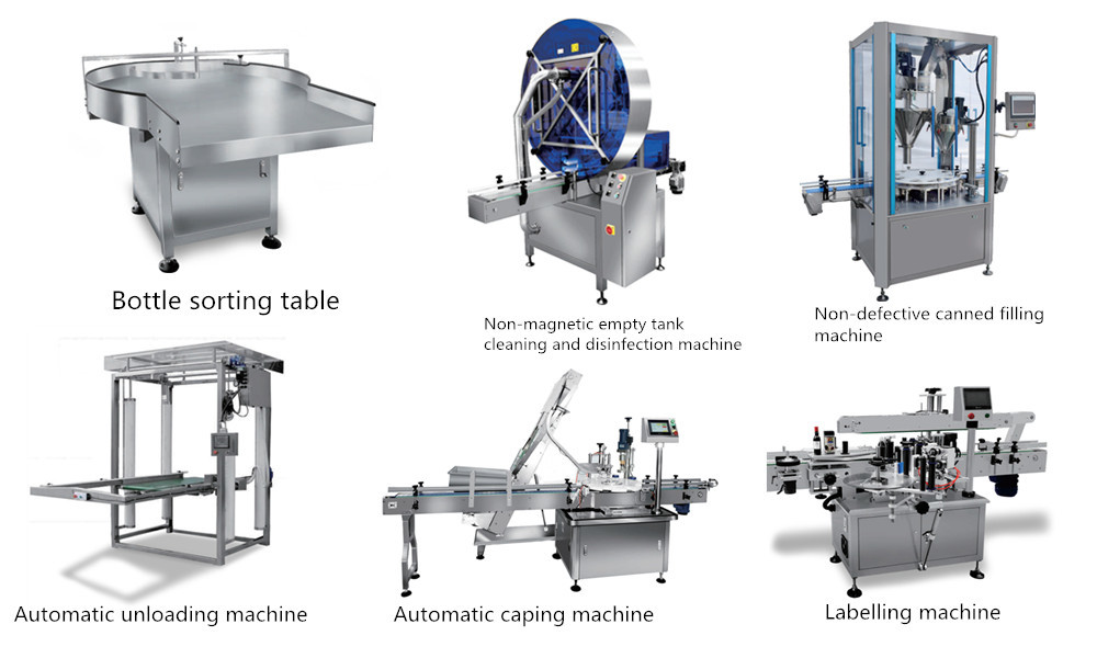 Sesame Medicine Protein Automatic Packaging Line Coffee Powder Bottle Filling Line