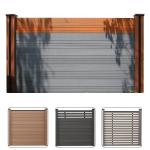 Wood Plastic WPC Fence Panels outdoor Composite Fence Cladding