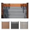 Buy cheap Villa WPC Fence Panels Security Composite Plastic Wood Fence Boards from wholesalers