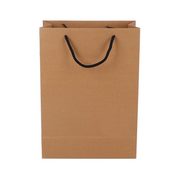 Buy cheap Cotton Handle Custom Printed Brown Paper Bags Recyclable Water Soluble Feature from wholesalers