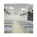 Sturdy White Metal Biology Lab Table In Elegant Modern Design