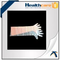 Buy cheap Dustproof Disposable Hand Cloves , Full Arm Disposable Food Service Gloves product
