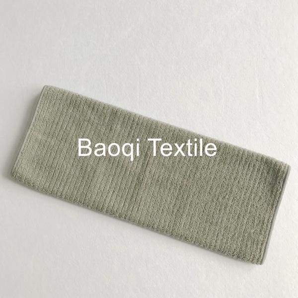 Buy cheap Grey popular solid single stripe dish rags microfiber tea towels wipes,single side kitchen cleaning rags size 30*30cm from wholesalers