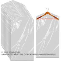 Buy cheap Plastic Garment Bags Clear Dress Covers For Hanging Transparent Dry Cleaning product