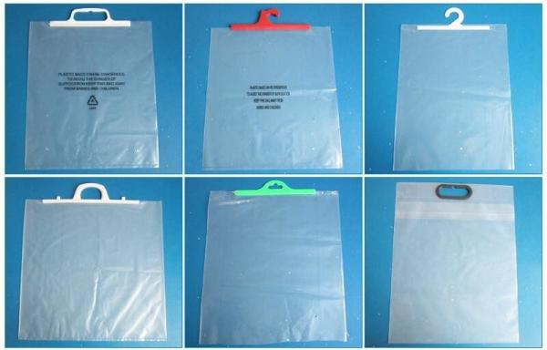 Buy cheap Biodegradable Self Adhesive Zipper Hanger Hook Bags For Garment, Underwear Hanger Hook Zipper Bags from wholesalers
