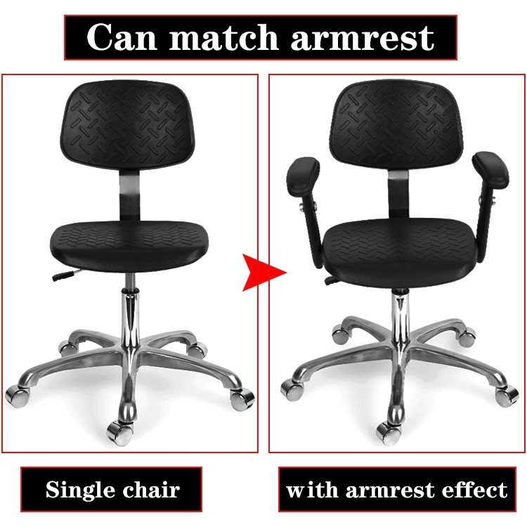 360° Swivel ESD Anti Static Chair PU For Ergonomic Lab Office Cleanroom