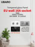 16A White Black Electrical Wall Socket Grey Usb Plug Socket For Round Installati