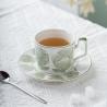 Buy cheap Alice Green Ceramic Decal Porcelain Cup And Saucer Set For Afternoon Tea 300ml Volume from wholesalers
